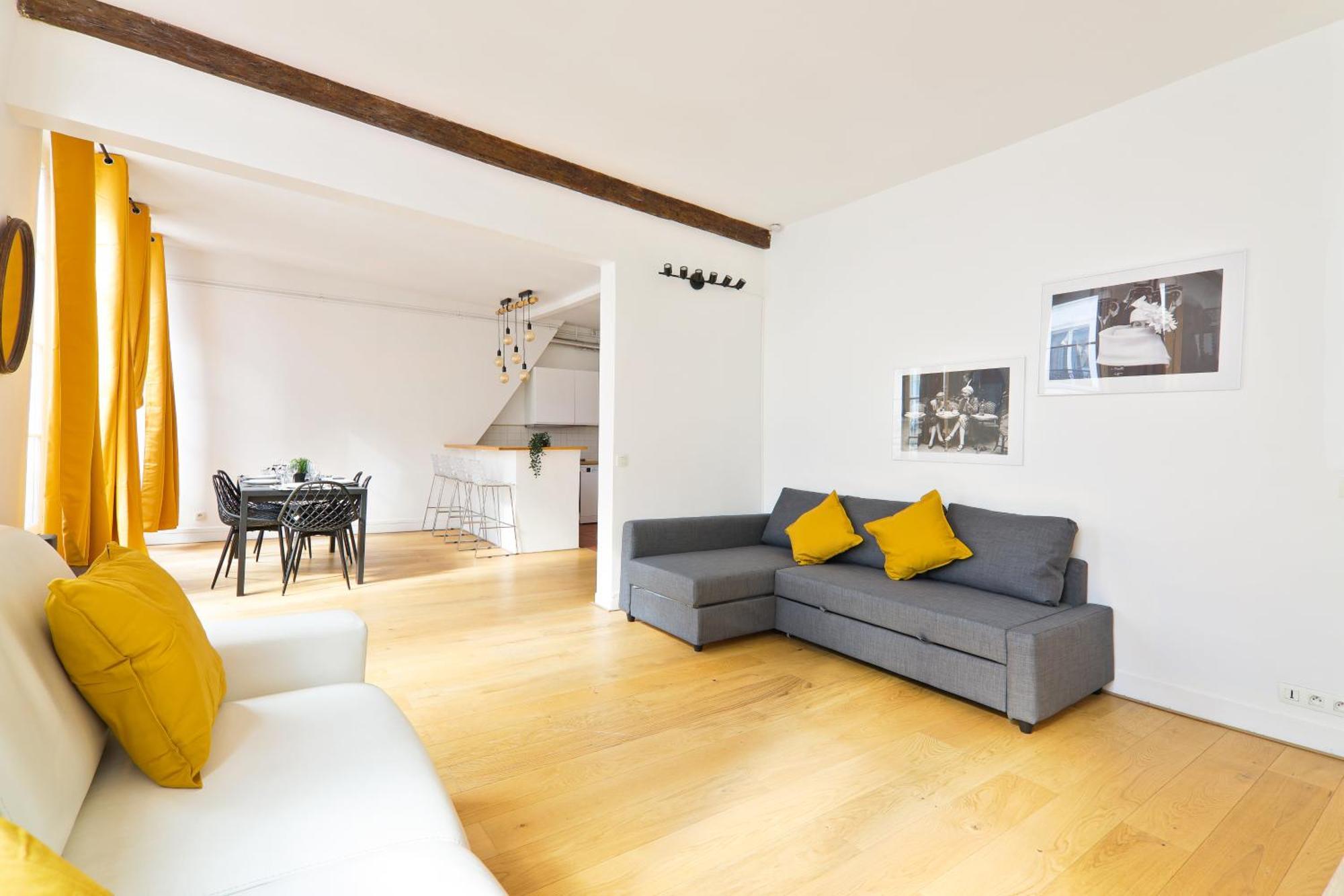 Apartment Mezzanine Quartier Chatelet Les Halles 4 Free Netflix *